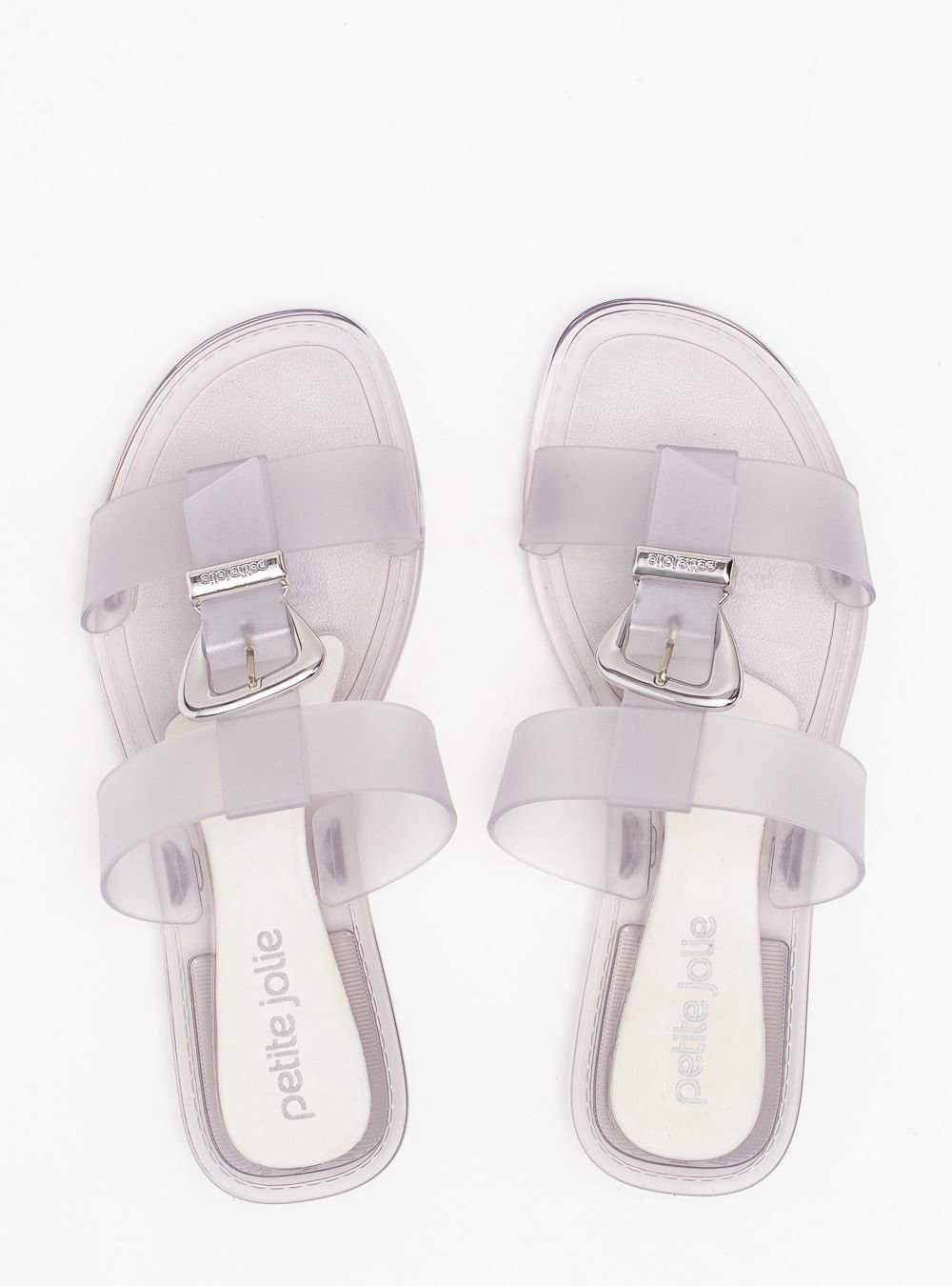 Chinelo Petite Jolie Jimmy Translúcido PJ7662 Branco 4