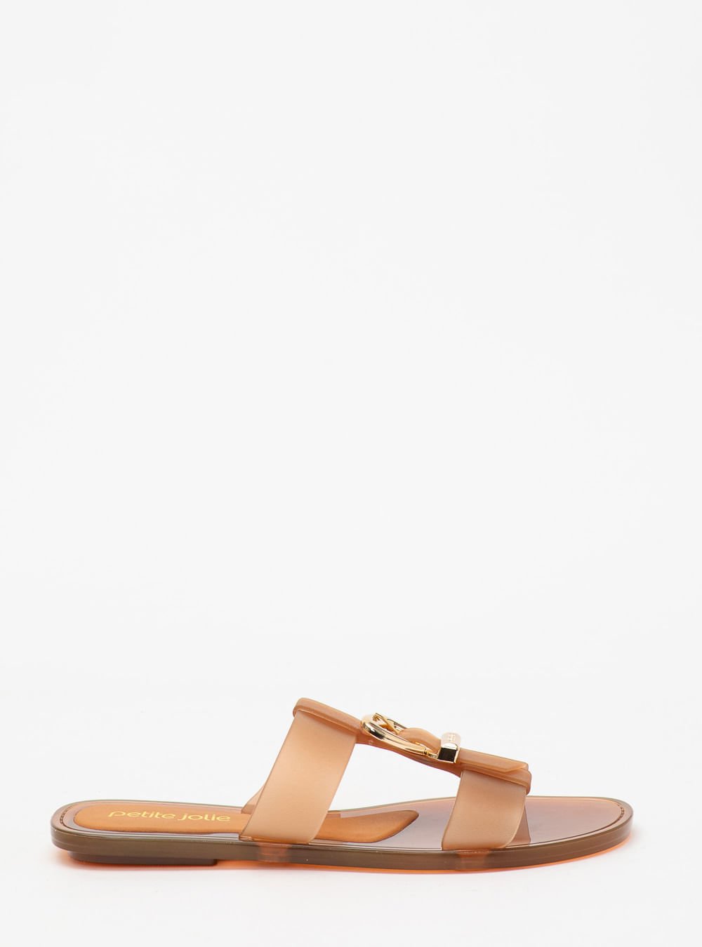 Chinelo Petite Jolie Jimmy Doce De Leite Translúcido PJ7662