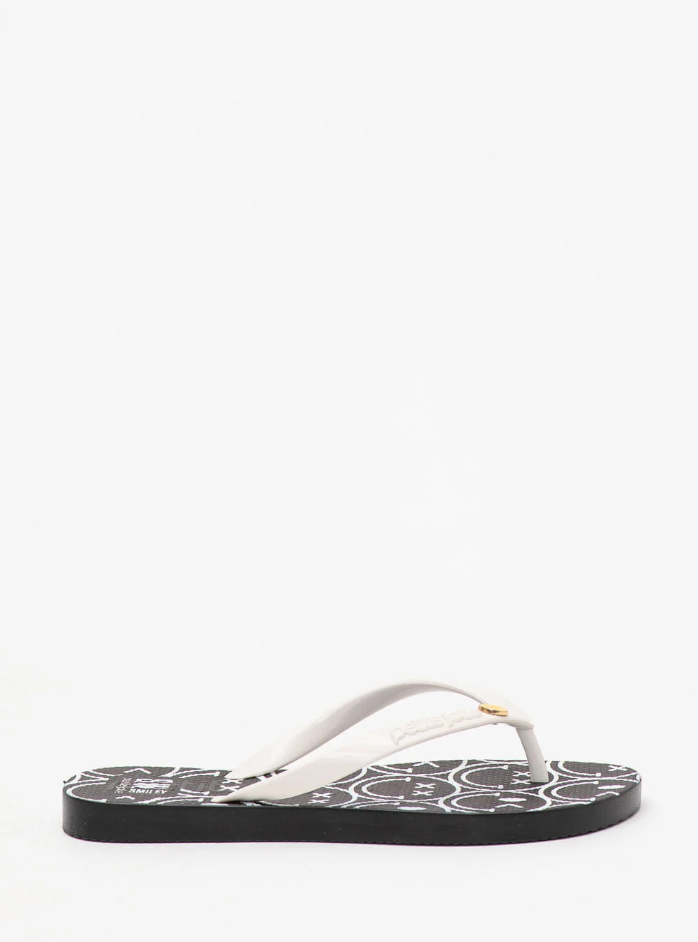 Chinelo Petite Jolie Fresh Preto/S.W.Smiley® 3 PJ7668SM Branco/Preto 4