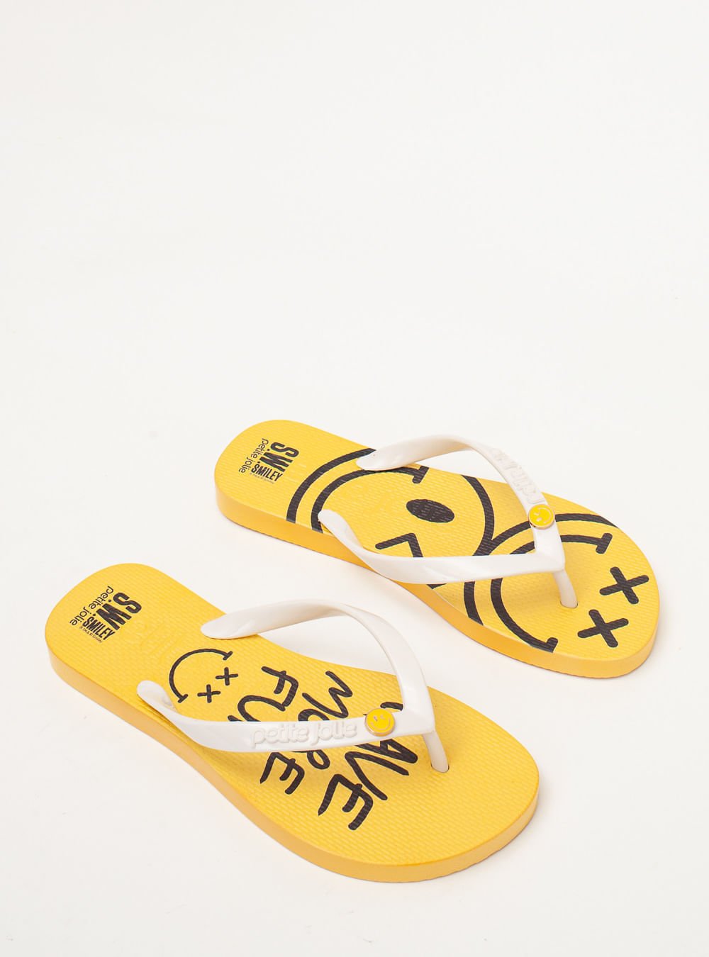 Chinelo Petite Jolie Fresh White/S.W.Smiley® 1 PJ7668SM Branco/Amarelo 3