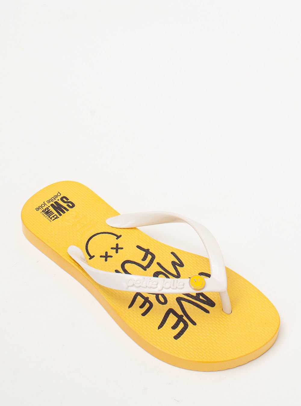 Chinelo Petite Jolie Fresh White/S.W.Smiley® 1 PJ7668SM Branco/Amarelo 5