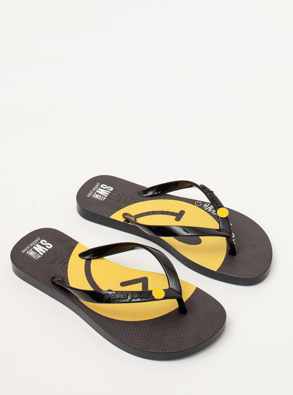 Chinelo Petite Jolie Fresh Preto/S.W.Smiley® 2 PJ7668SM Preto 3