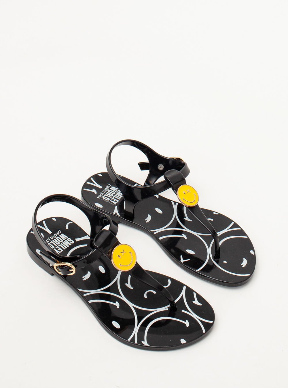 Sandália Petite Jolie SmileyWorld® Noah Preto PJ7670INSM Preto 2