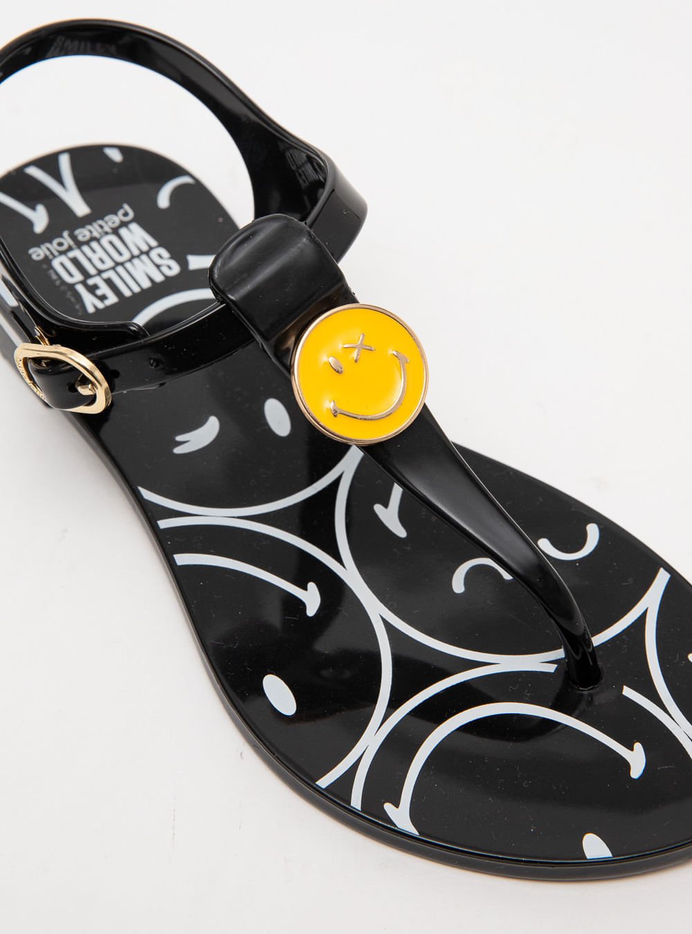 Sandália Petite Jolie SmileyWorld® Noah Preto PJ7670INSM Preto 3