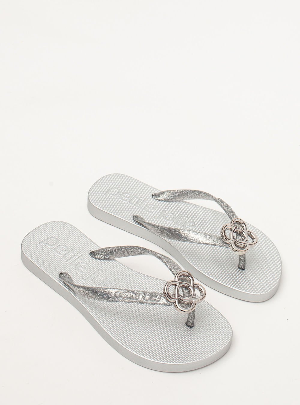 Chinelo Petite Jolie Fresh Full Glitter Prata/Ice PJ7704 Prata 2