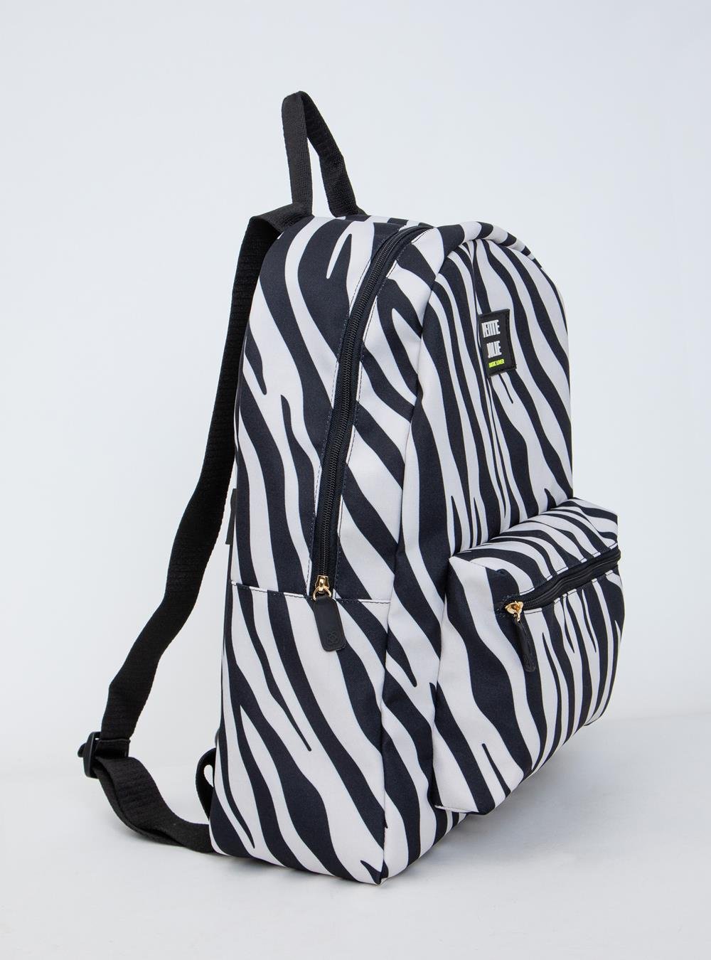 Mochila Petite Jolie Teen Zebra PJ11055II Branco/Preto 3