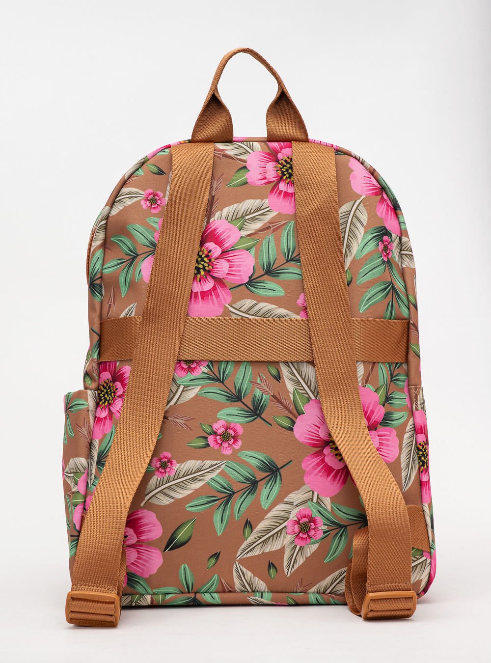 Mochila Petite Jolie Teen Floral 16 PJ11055II Marrom/Rosa 5