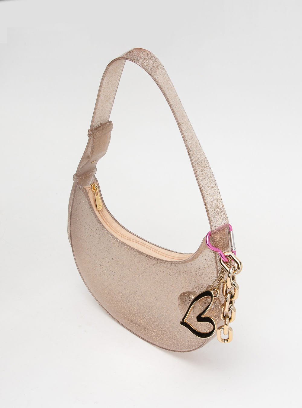 Bolsa Petite Jolie Moon Glitter Ouro Light PJ11327 Dourado 2