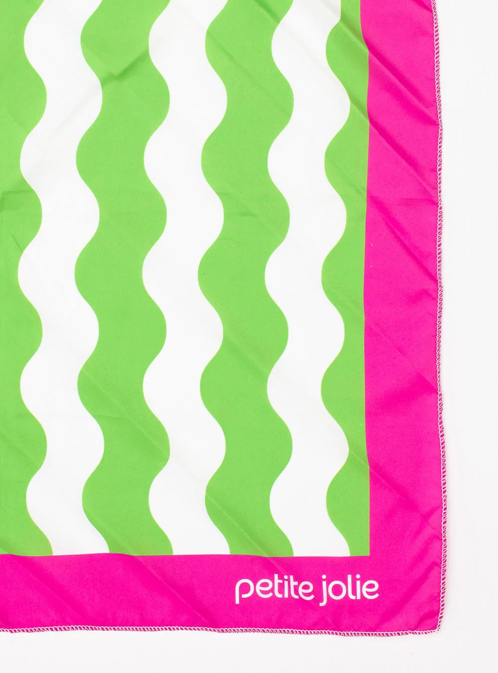 Lenço Petite Jolie Deu Praia 2 PJ20335 Branco/Verde 4
