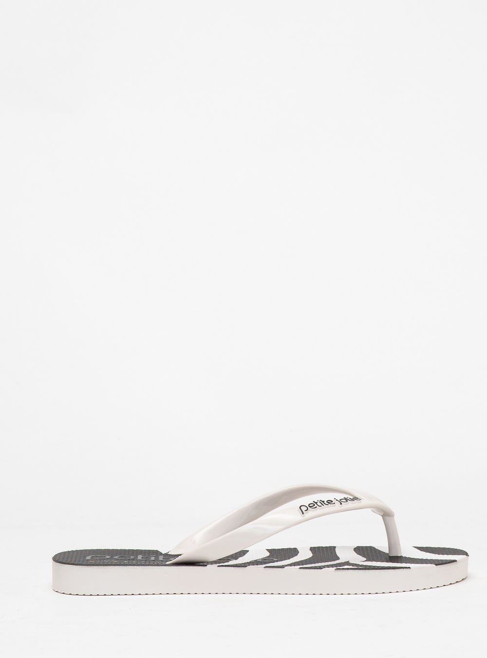 Chinelo Petite Jolie Fresh White/Zebra 4 PJ6969 Preto/Branco 4