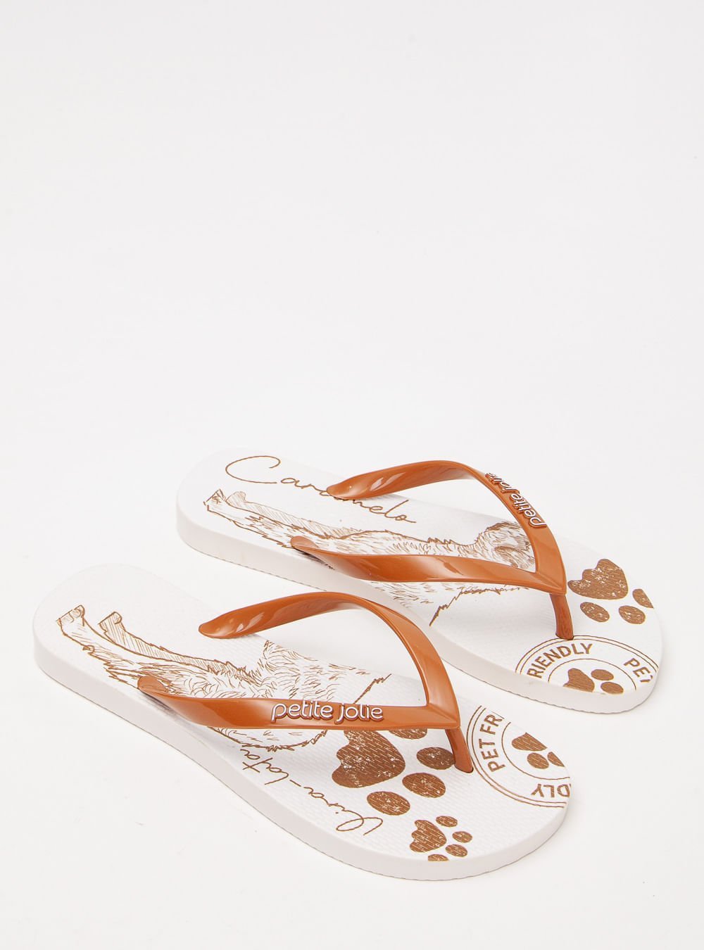 Chinelo Petite Jolie Fresh Doce Leite/Pet Lovers 13 PJ6969 Marrom 2