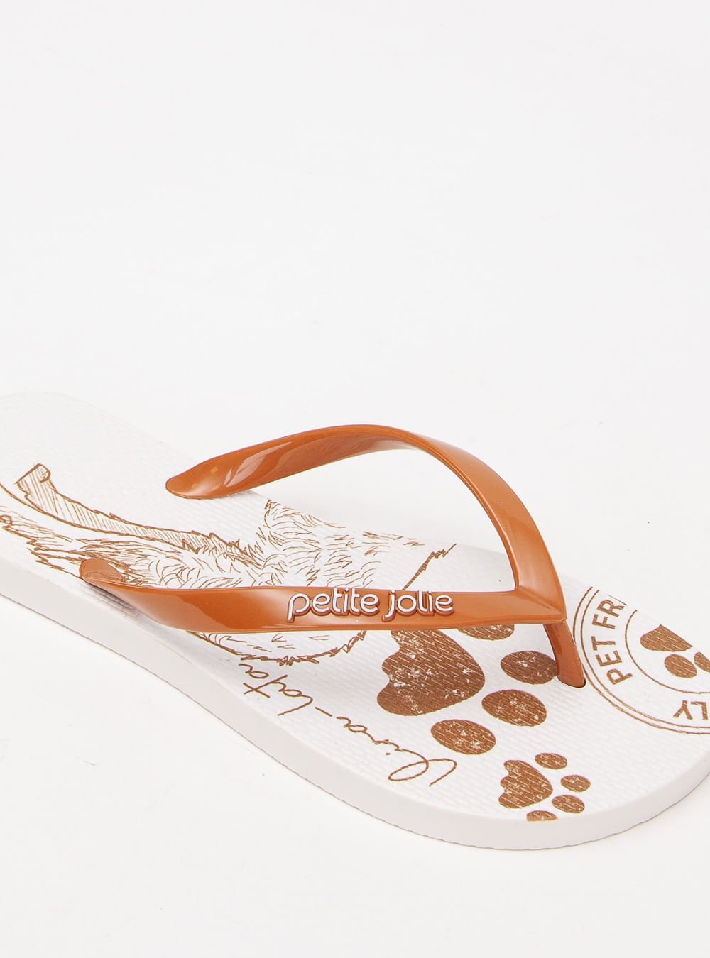 Chinelo Petite Jolie Fresh Doce Leite/Pet Lovers 13 PJ6969 Marrom 3