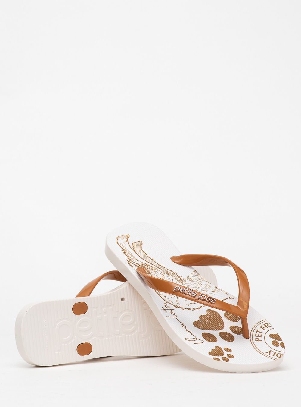 Chinelo Petite Jolie Fresh Doce Leite/Pet Lovers 13 PJ6969 Marrom 5