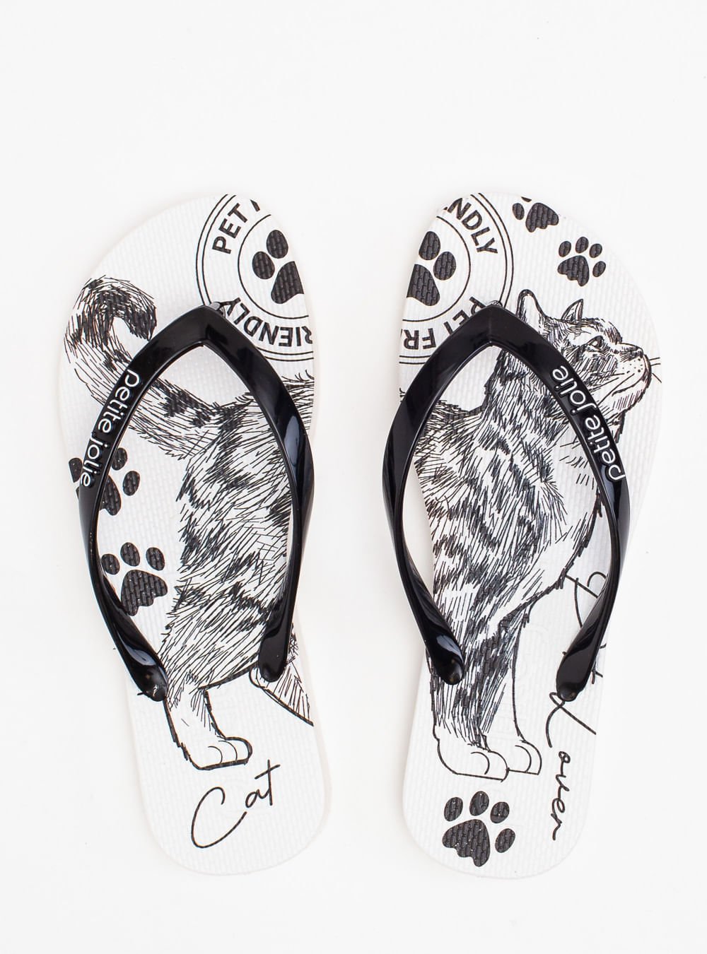 Chinelo Petite Jolie Fresh Preto/Pet Lovers 12 PJ6969