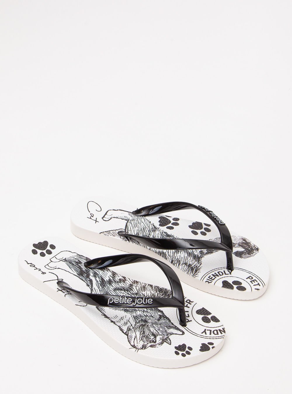 Chinelo Petite Jolie Fresh Preto/Pet Lovers 12 PJ6969 Preto 2