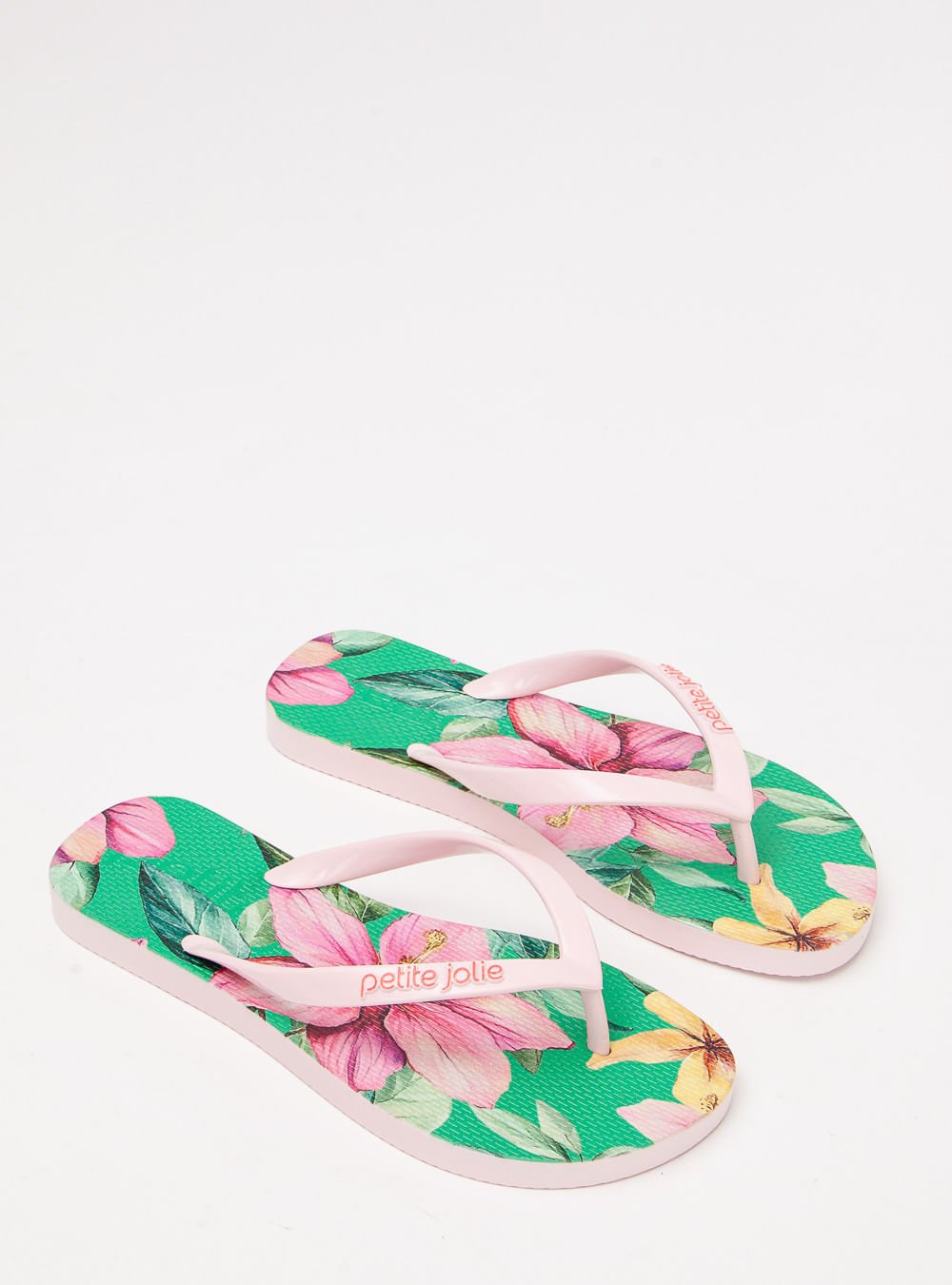 Chinelo Petite Jolie Fresh Pink Gelato/Floral 15 PJ6969 Branco 2
