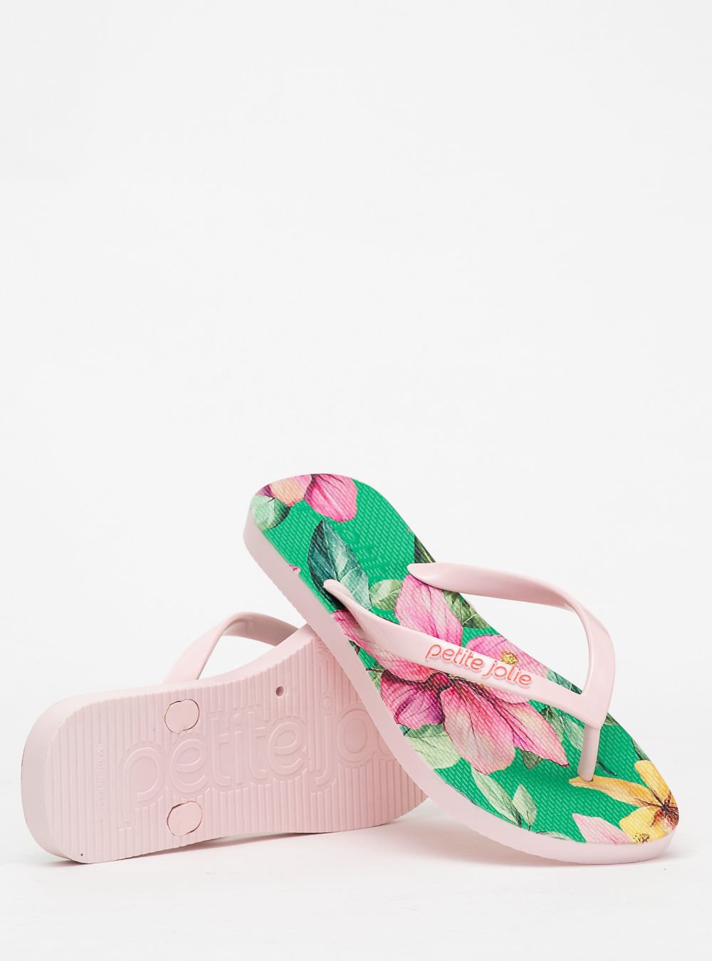 Chinelo Petite Jolie Fresh Pink Gelato/Floral 15 PJ6969 Branco 5
