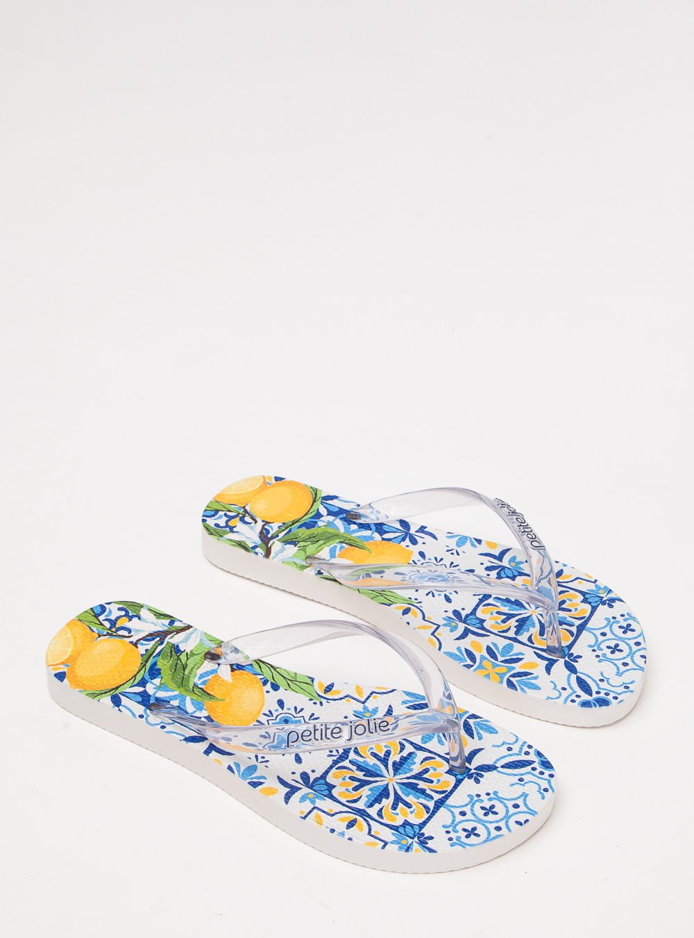 Chinelo Petite Jolie Fresh Translúcido/Frutas 5 PJ6969 Azul 2