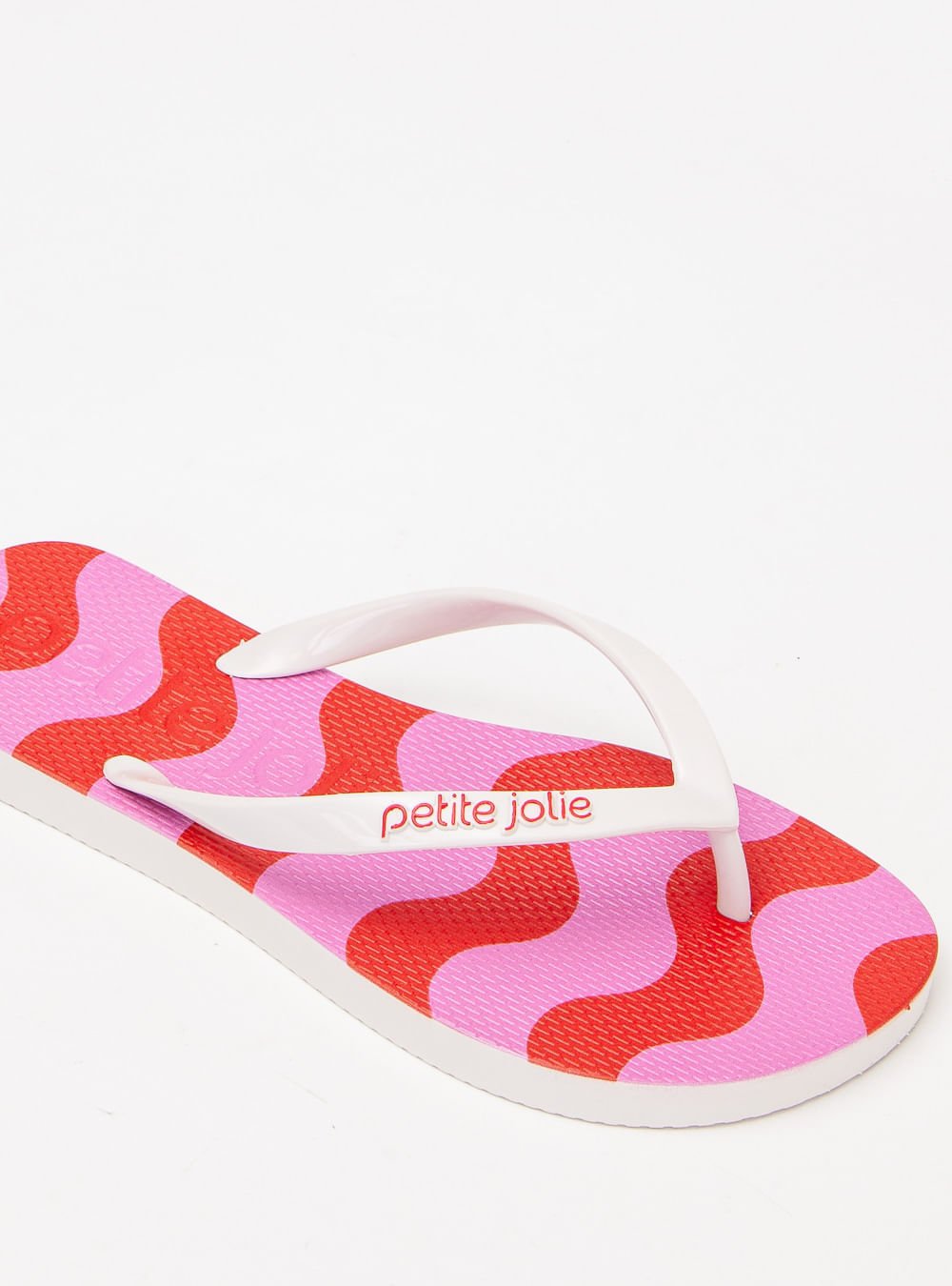 Chinelo Petite Jolie Fresh White/Listras 8 PJ6969 Rosa 4