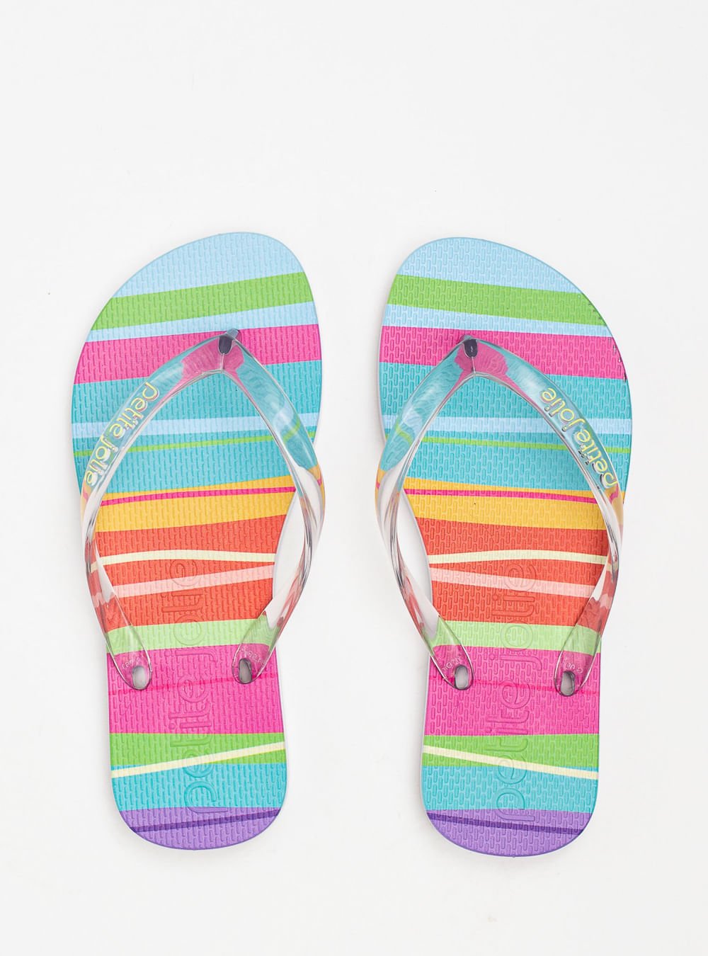 Chinelo Infantil Petite Jolie Listras Coloridas 5 PJ6969IN