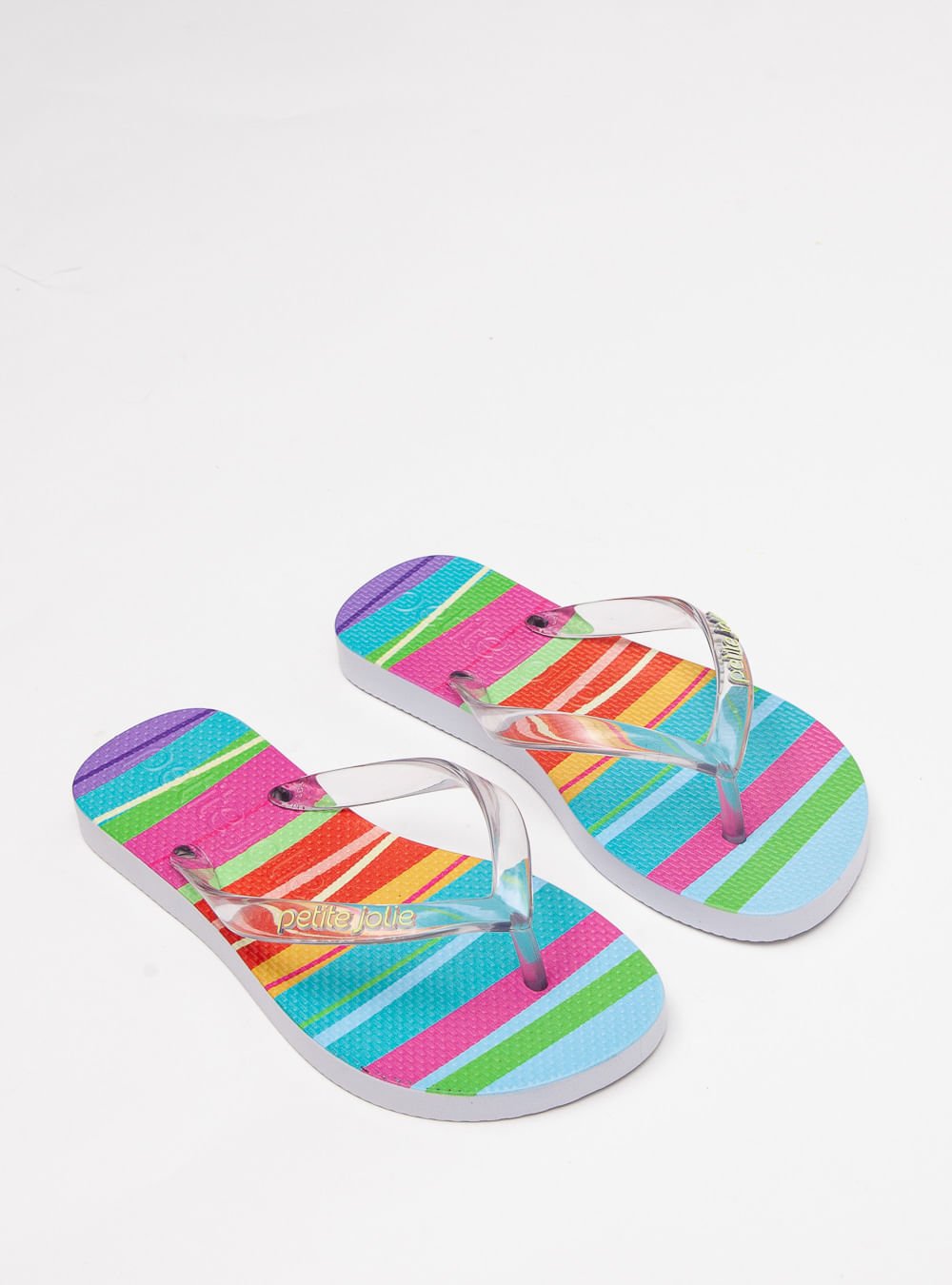 Chinelo Infantil Petite Jolie Listras Coloridas 5 PJ6969IN Multicores 2