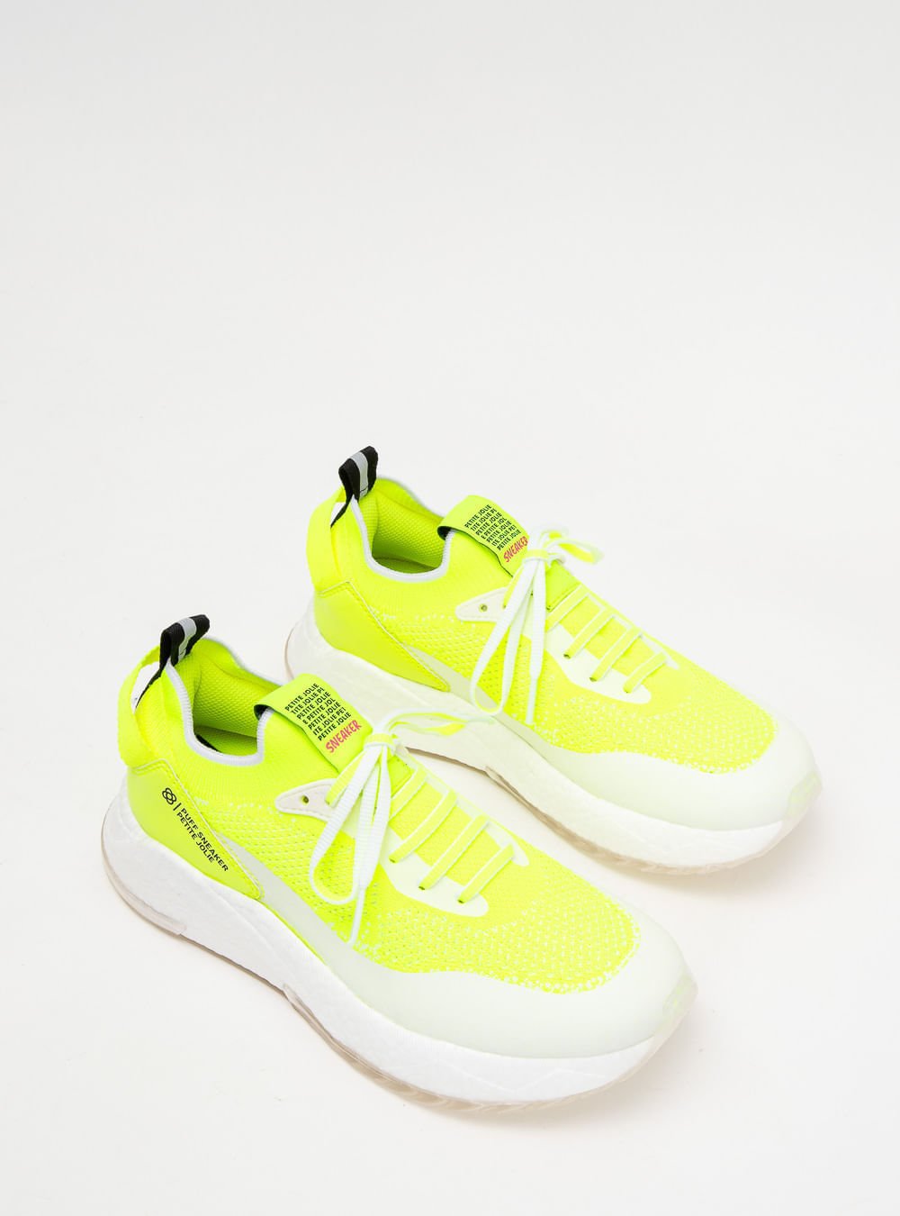 Tênis Petite Jolie Puff Sneaker Amarelo Neon PJ7130II Amarelo 2