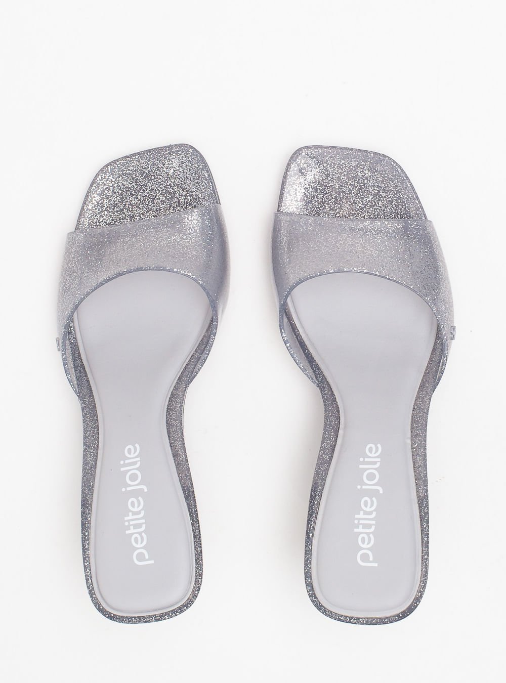 Tamanco Petite Jolie Icon Full Glitter Prata PJ7368 Prata 4