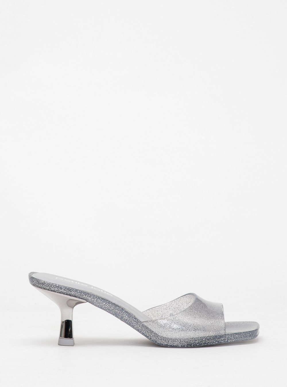 Tamanco Petite Jolie Icon Full Glitter Prata PJ7368