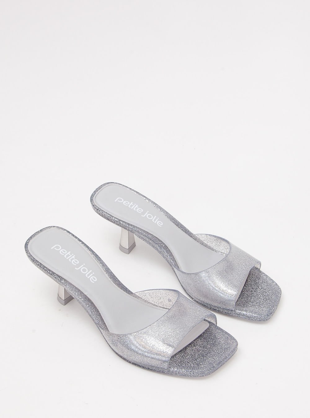 Tamanco Petite Jolie Icon Full Glitter Prata PJ7368 Prata 2