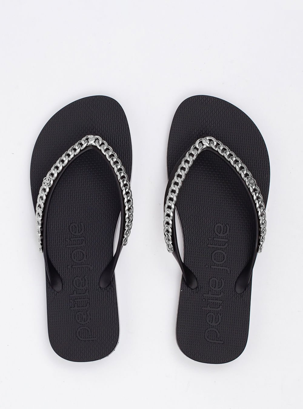 Chinelo Petite Jolie Fresh Preto/Grafite PJ7122 Preto 3