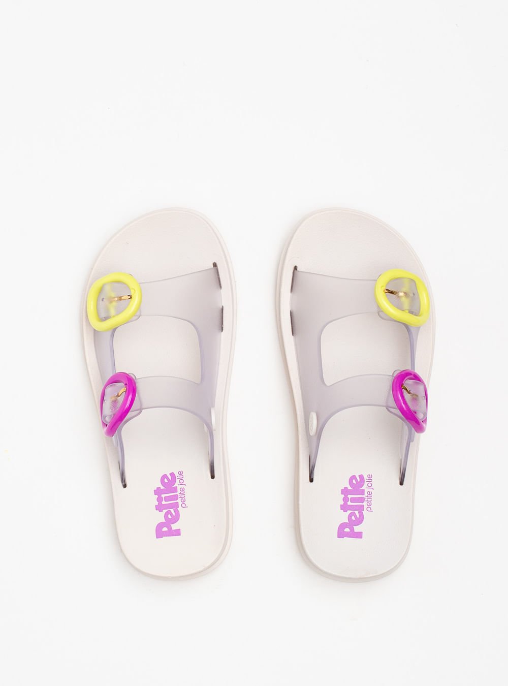 Chinelo Petite Jolie Cake IN Translúcido/White PJ6543IN Branco 3