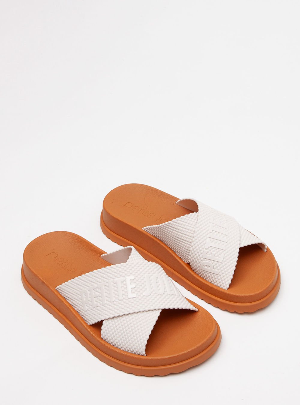 Chinelo Petite Jolie Smash White/Doce De Leite PJ6812II Branco 2