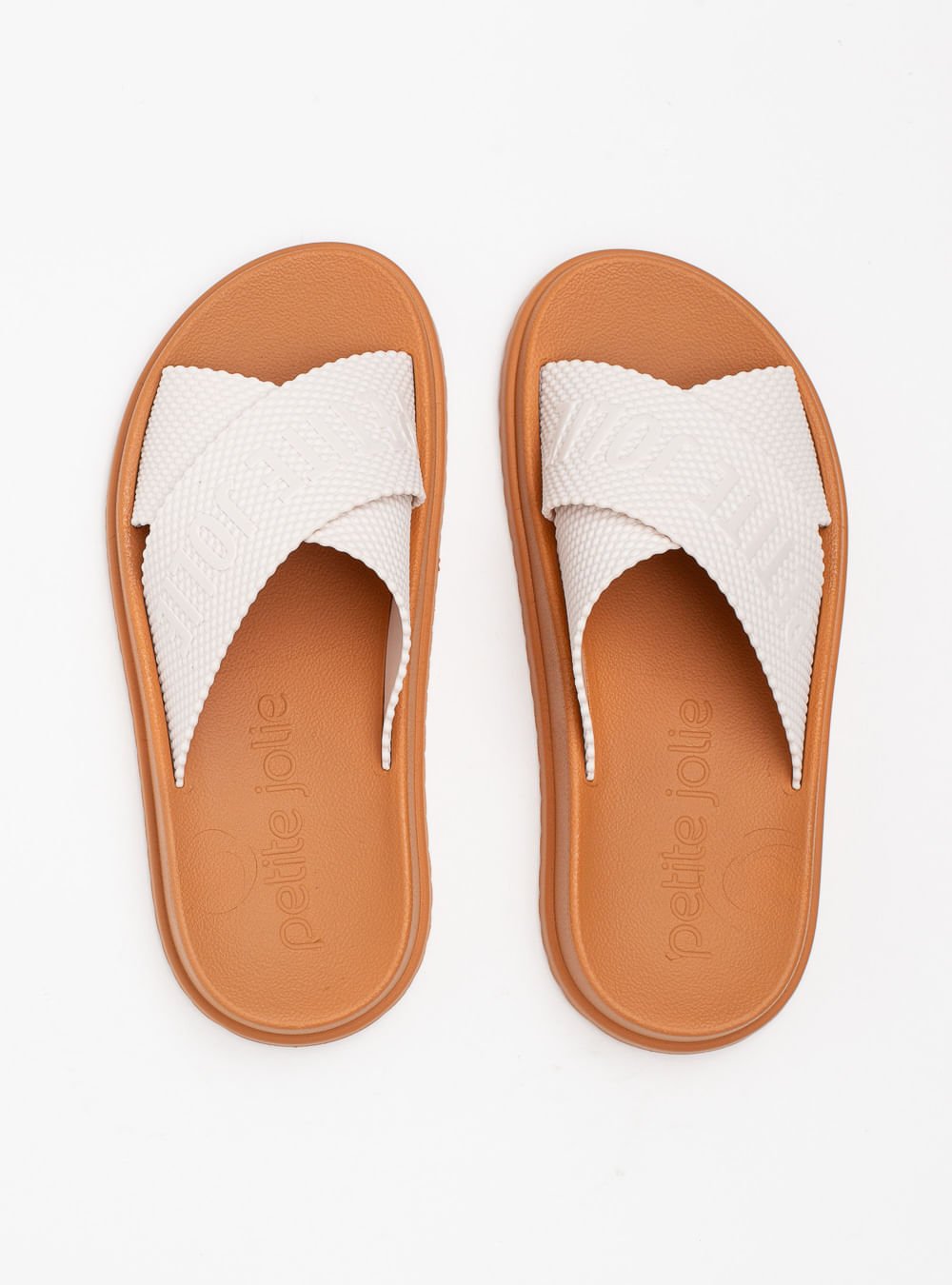 Chinelo Petite Jolie Smash White/Doce De Leite PJ6812II Branco 3