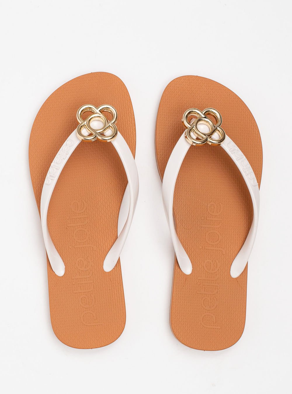 Chinelo Petite Jolie Fresh White/Doce De Leite PJ6979