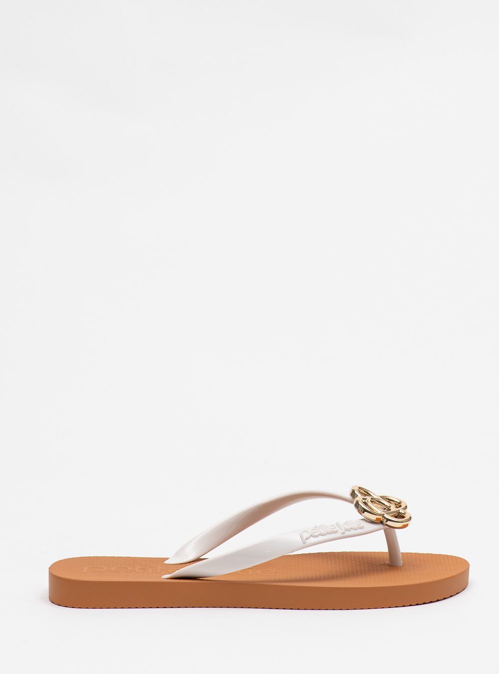Chinelo Petite Jolie Fresh White/Doce De Leite PJ6979 Marrom 3