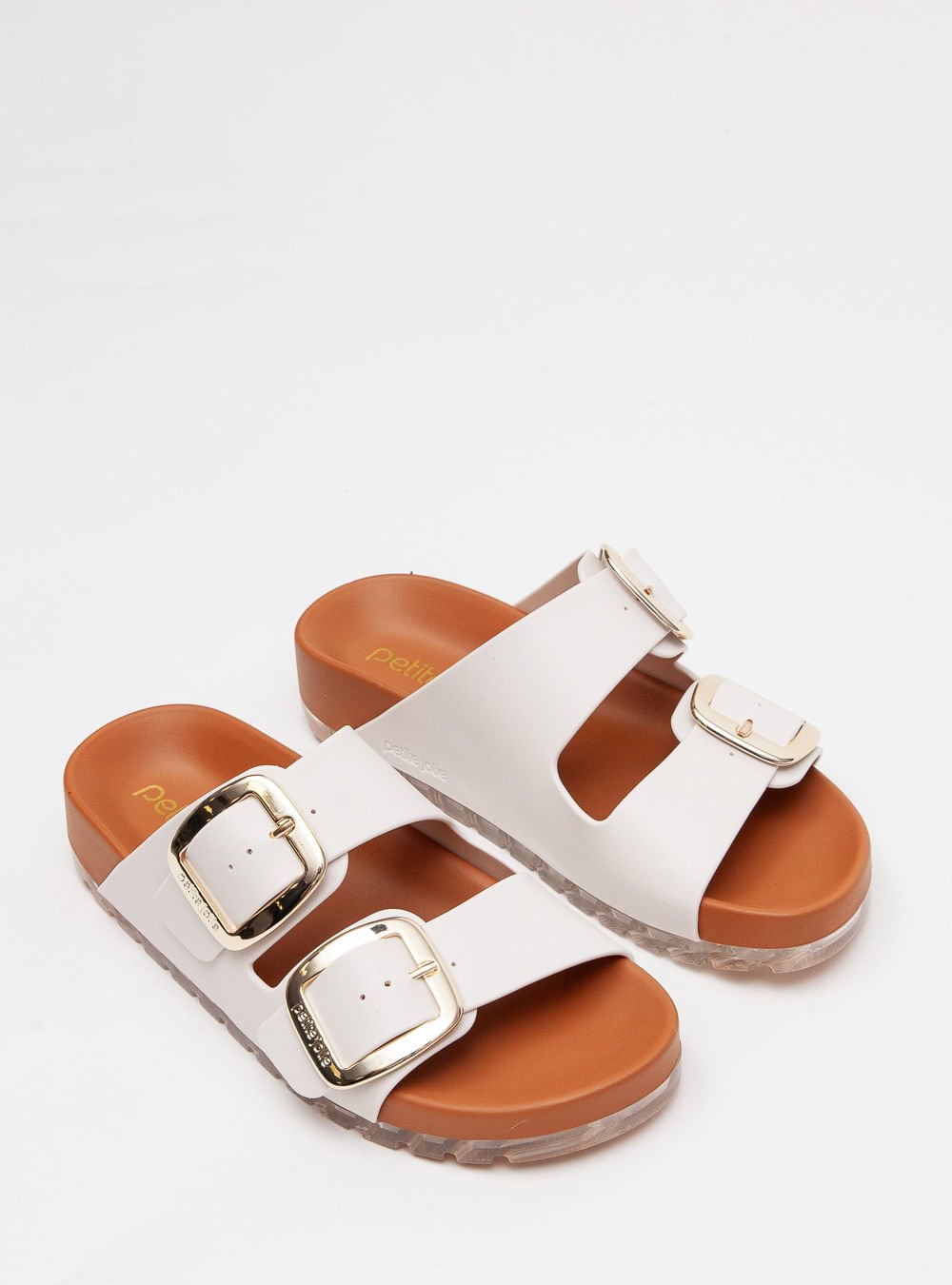 Chinelo Petite Jolie Lovin' Flat White/Doce De Leite PJ7279 Branco 2