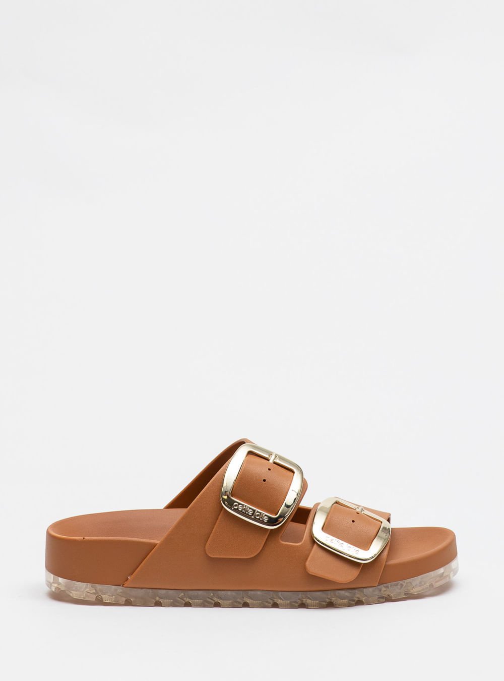 Chinelo Petite Jolie Lovin' Flat Doce De Leite PJ7279