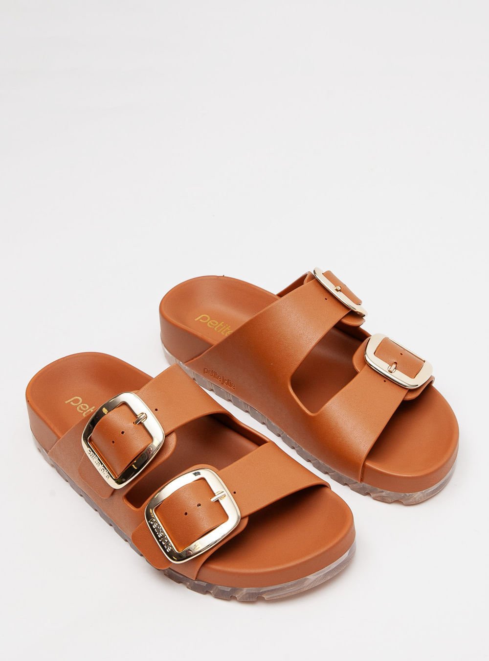 Chinelo Petite Jolie Lovin' Flat Doce De Leite PJ7279 Marrom 2