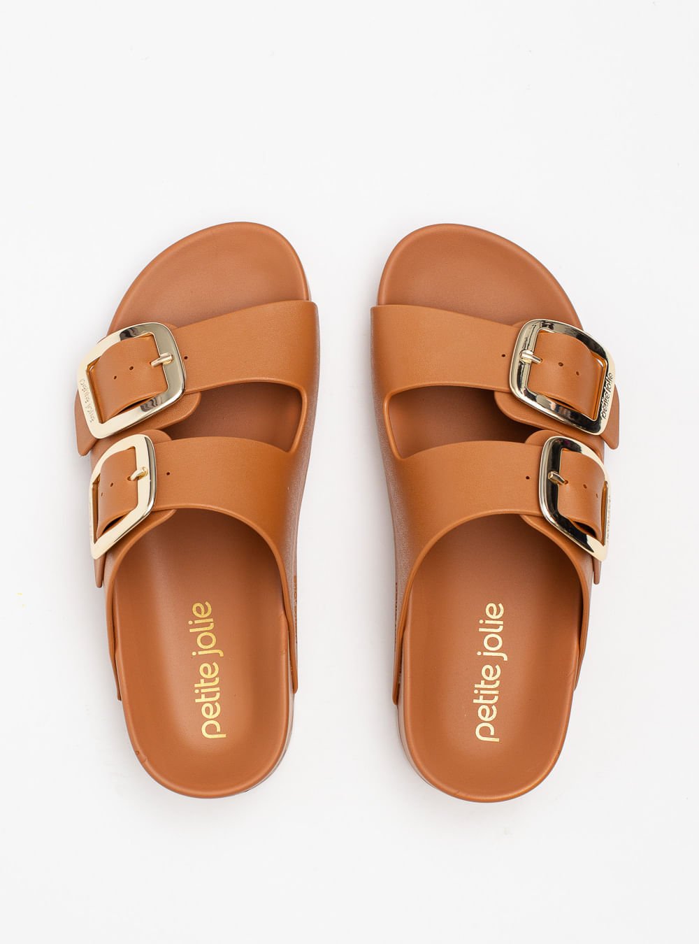 Chinelo Petite Jolie Lovin' Flat Doce De Leite PJ7279 Marrom 3