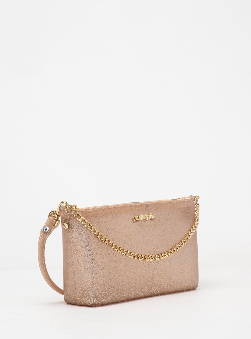 Bolsa Petite Jolie Sasha Glitter Ouro Light PJ11339A Dourado 3
