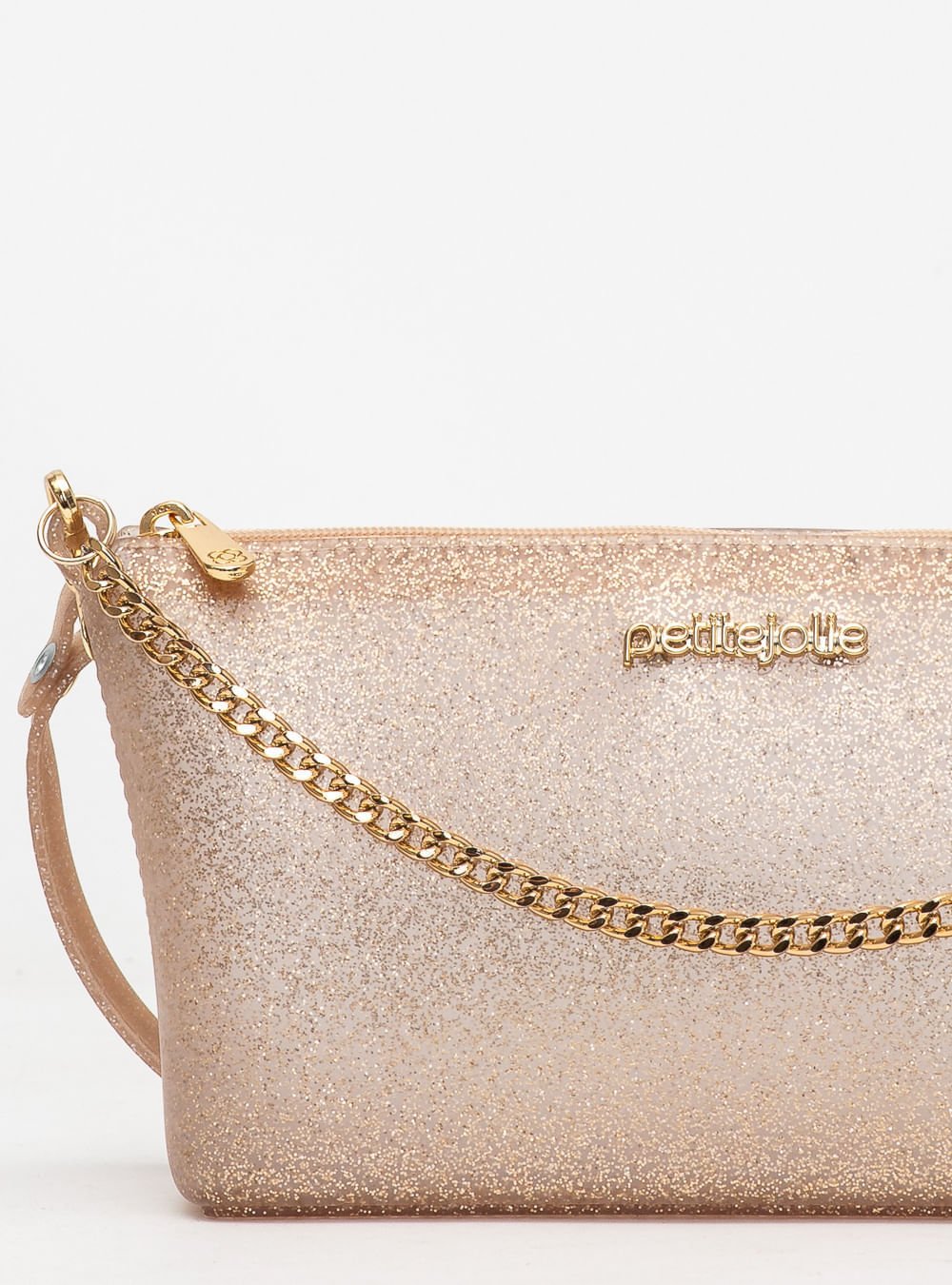 Bolsa Petite Jolie Sasha Glitter Ouro Light PJ11339A Dourado 4