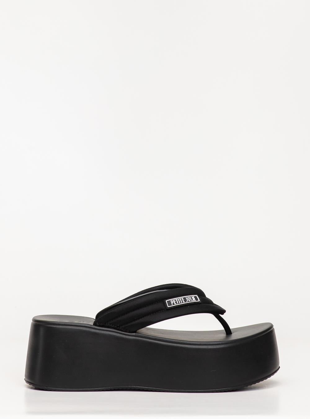 Chinelo Petite Jolie Plus II Preto PJ7522II