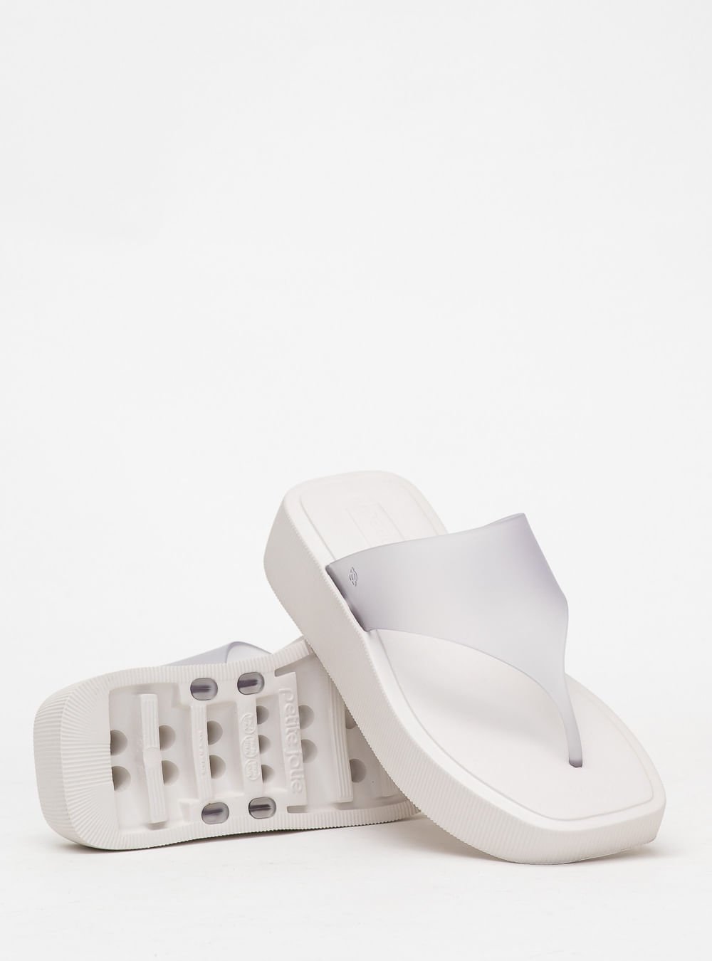 Chinelo Petite Jolie Key Translúcido PJ7674 Branco 5