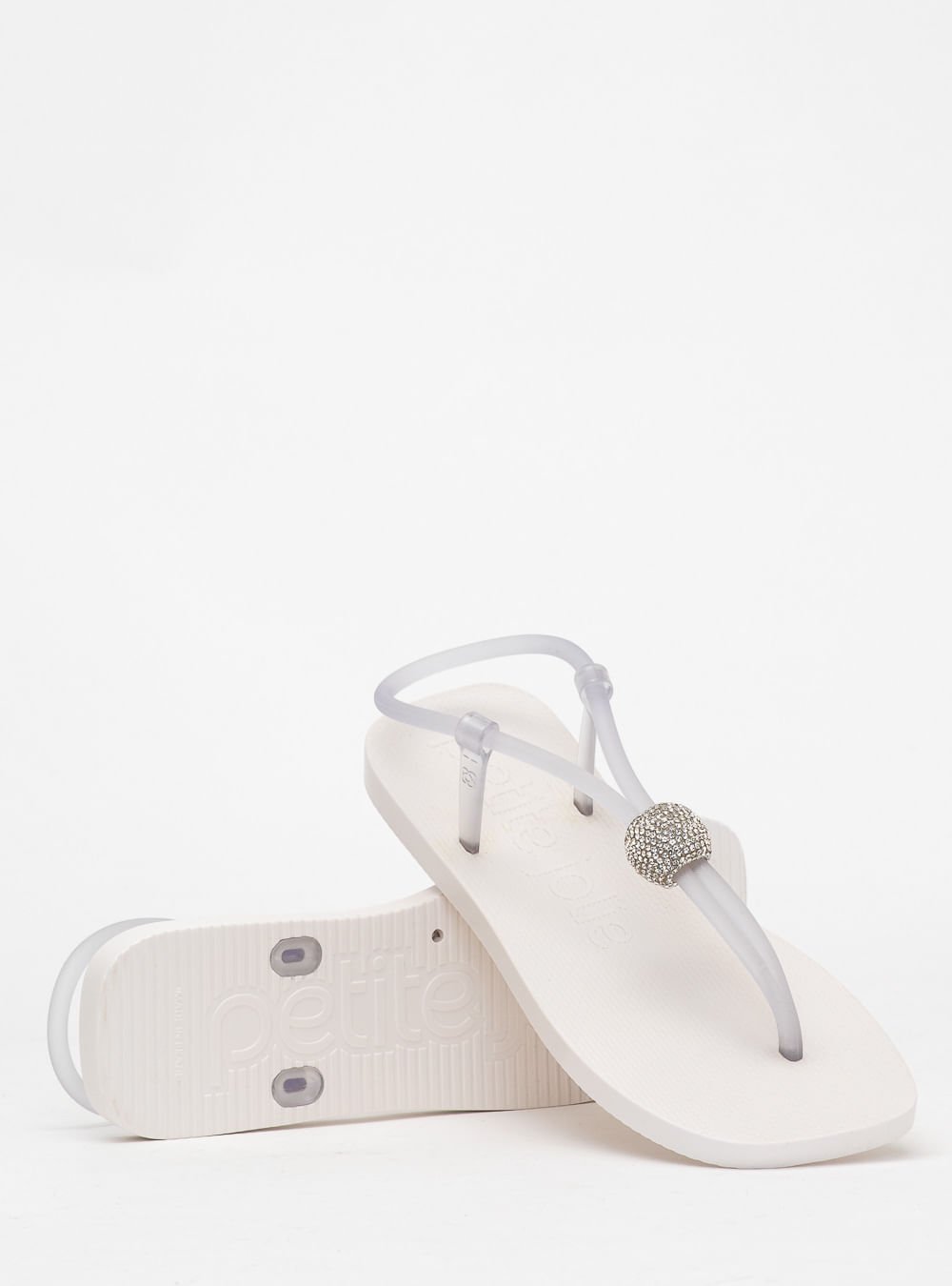 Sandália Petite Jolie Refresh Sandal Translúcido PJ7676 Branco 5