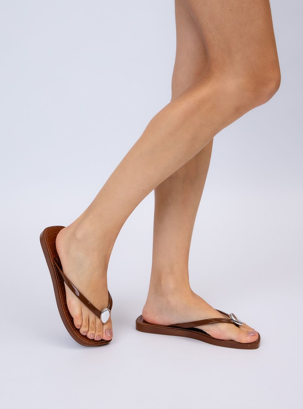 Chinelo Petite Jolie Refresh Chocolate PJ7679 Marrom 6