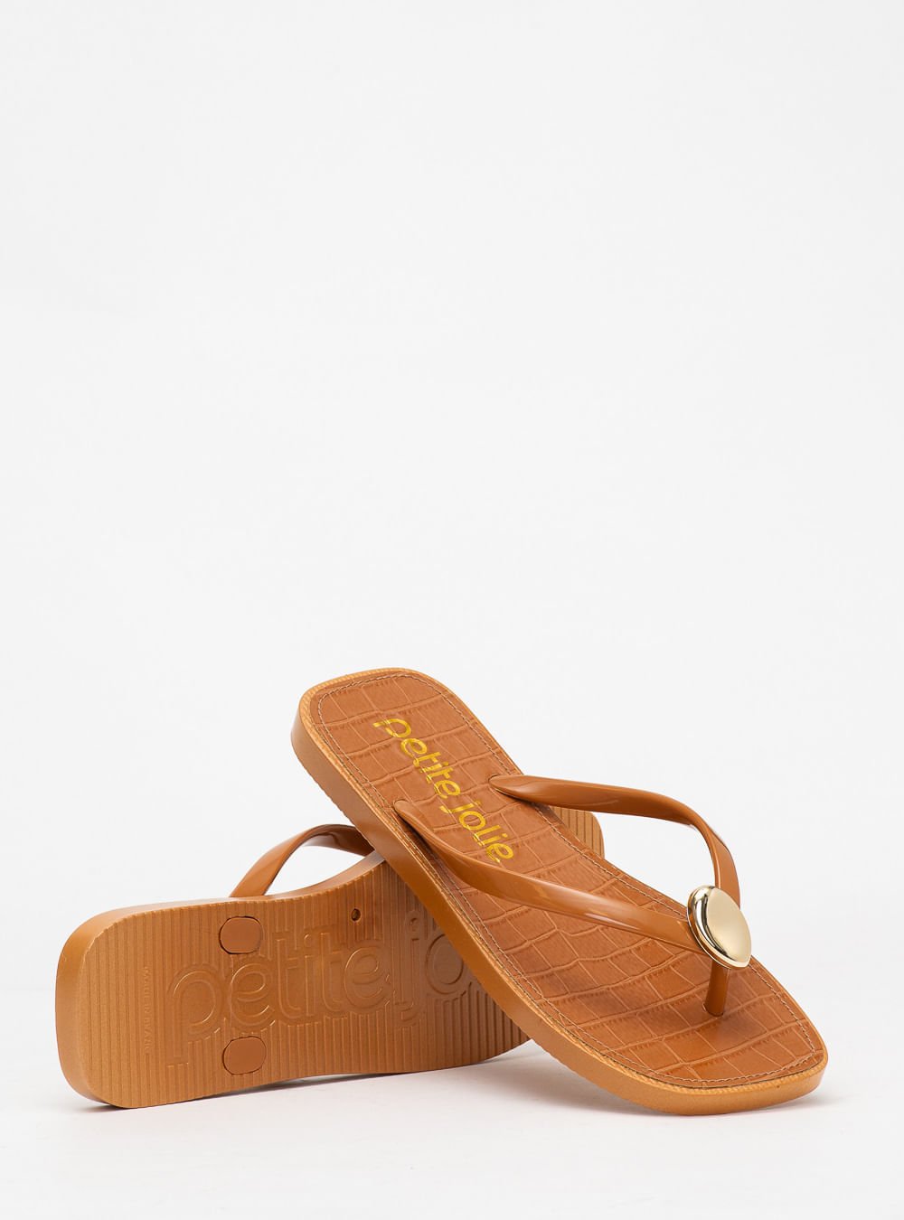 Chinelo Petite Jolie Refresh Doce De Leite PJ7679 Caramelo 5