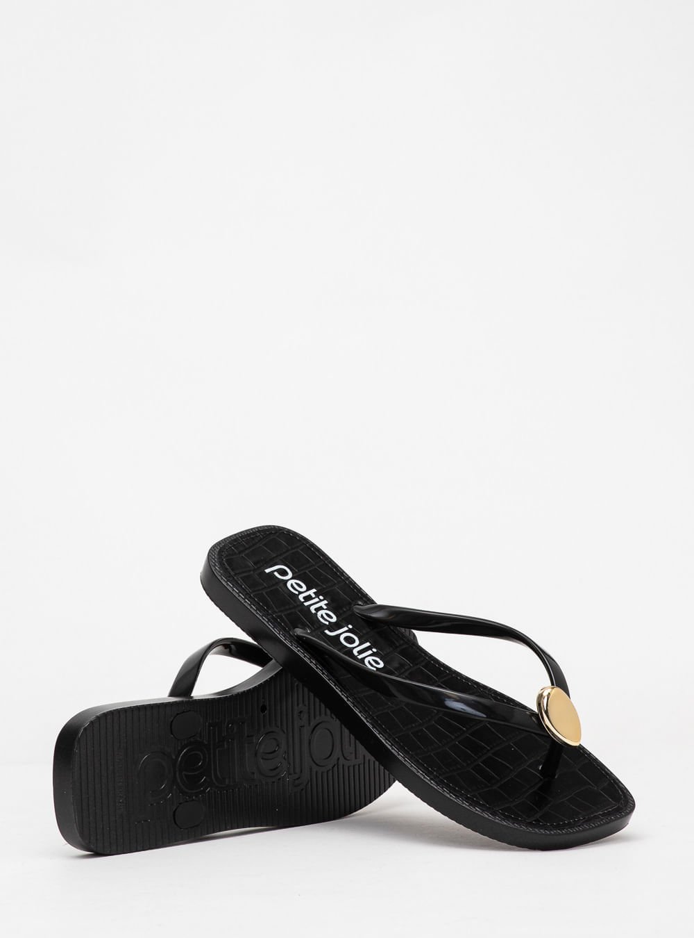 Chinelo Petite Jolie Refresh Preto PJ7679 Preto 5
