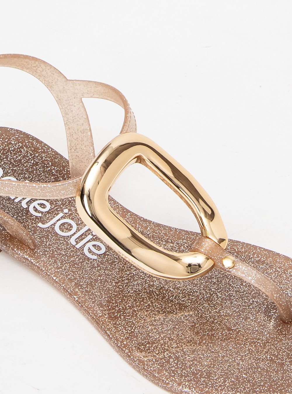 Sandália Petite Jolie Noah II Glitter Ouro Light PJ7683 Bege 4