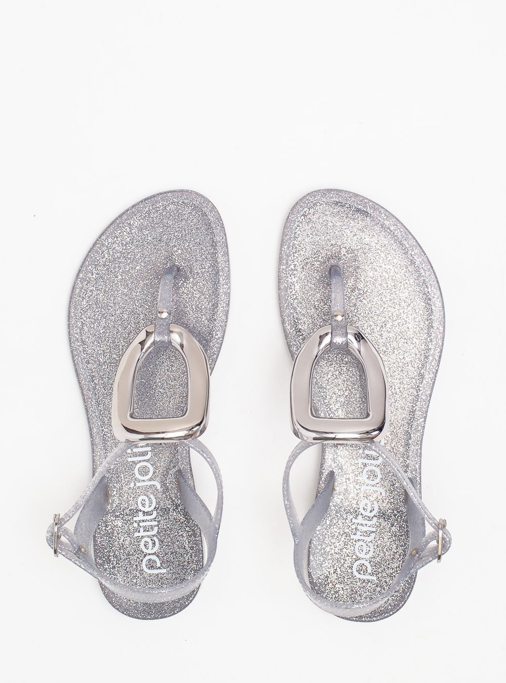 Sandália Petite Jolie Noah II Full Glitter Prata PJ7683 Prata 3