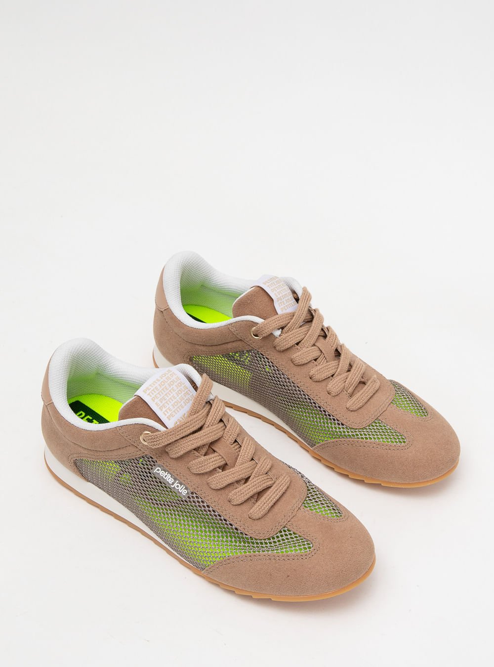 Tênis Petite Jolie Flat Sneaker Cream PJ7698 Marrom 2
